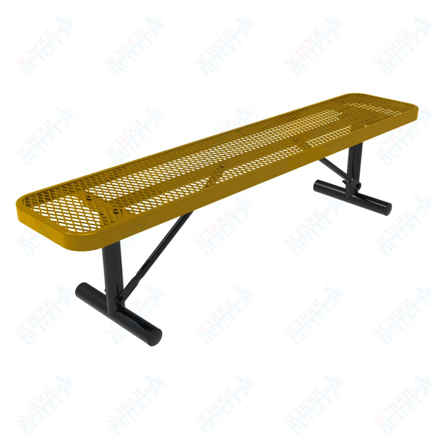 MyTcoat - Player's Outdoor Bench without Back - Surface Mount 4' L (MYT - BPY04 - 35) - SchoolOutlet