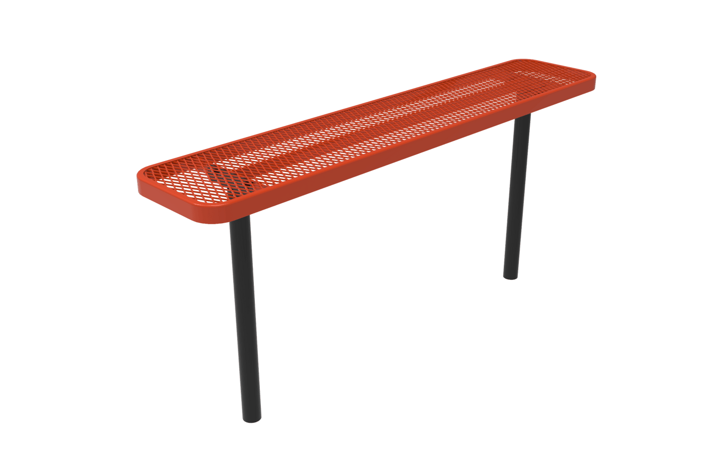 MyTcoat - Player's Outdoor Bench without Back - Inground Mount 6' L (MYT-BPY06-34) - SchoolOutlet