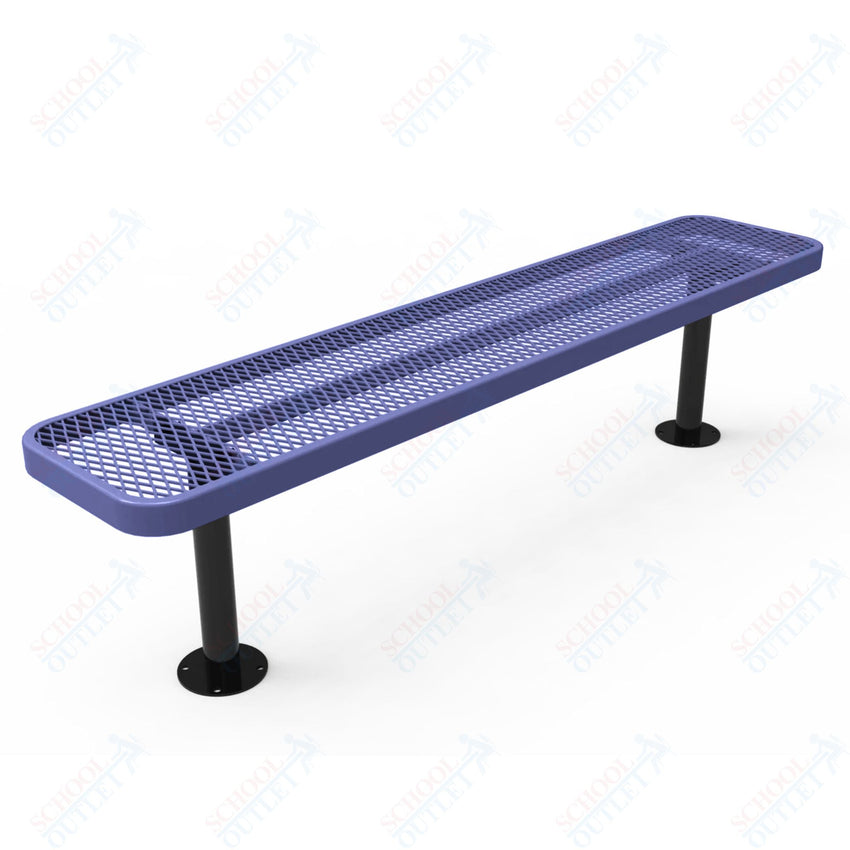 MyTcoat - Player's Outdoor Bench without Back - Surface Mount 6' L (MYT - BPY06 - 35) - SchoolOutlet