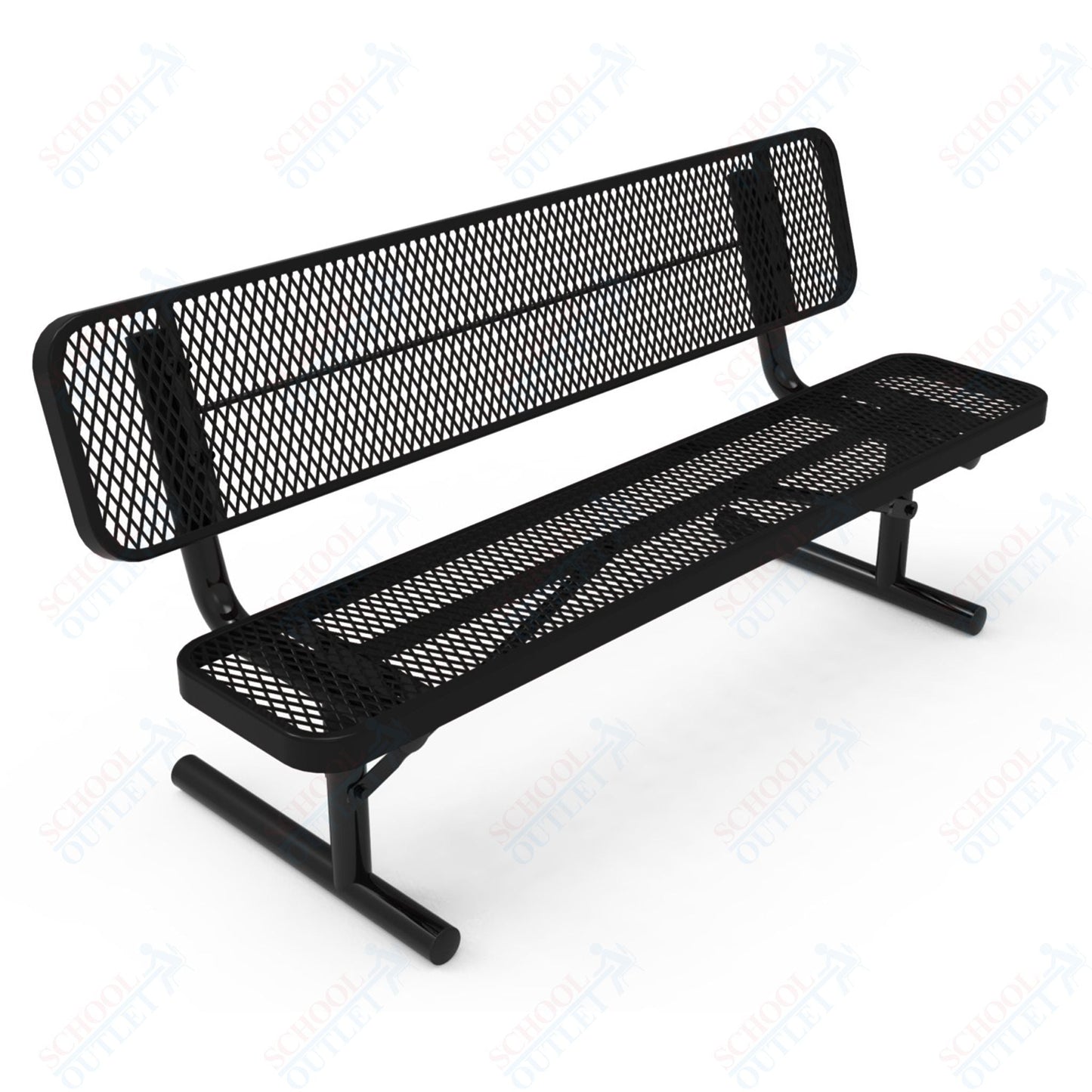 MyTcoat - Player's Outdoor Portable Bench with Back 8' L (MYT - BPY08 - 30) - SchoolOutlet