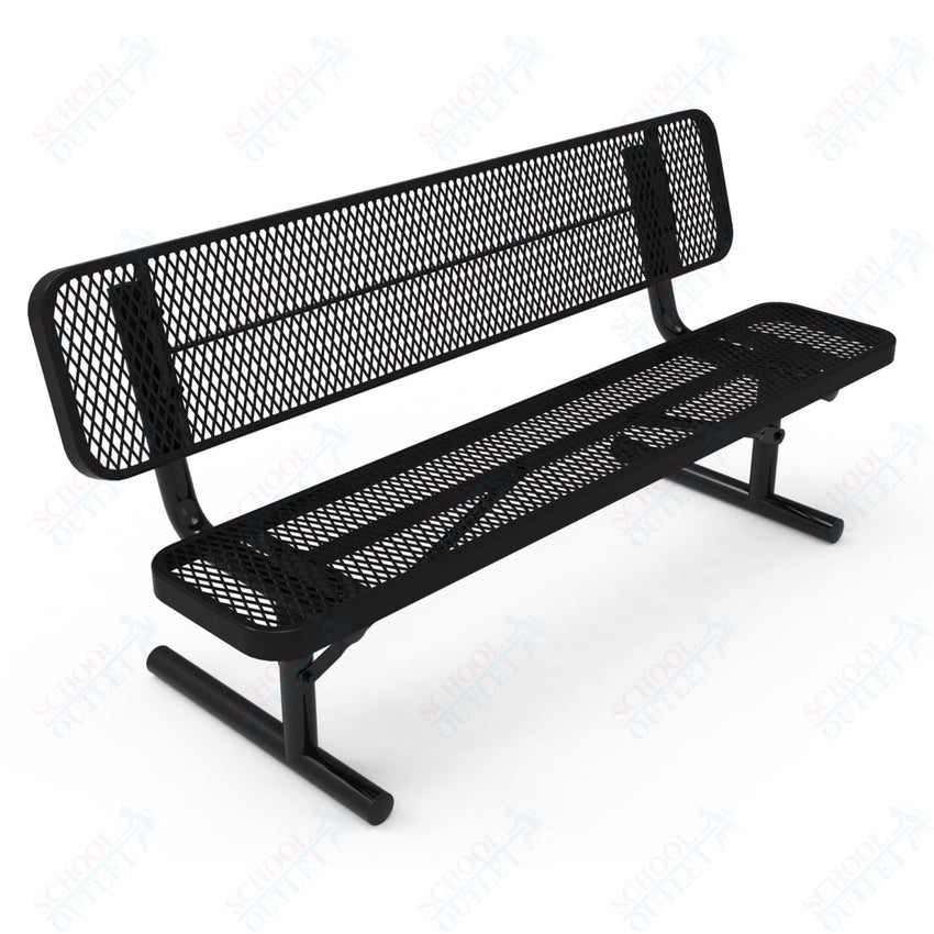 MyTcoat - Player's Outdoor Portable Bench with Back 8' L (MYT - BPY08 - 30) - SchoolOutlet