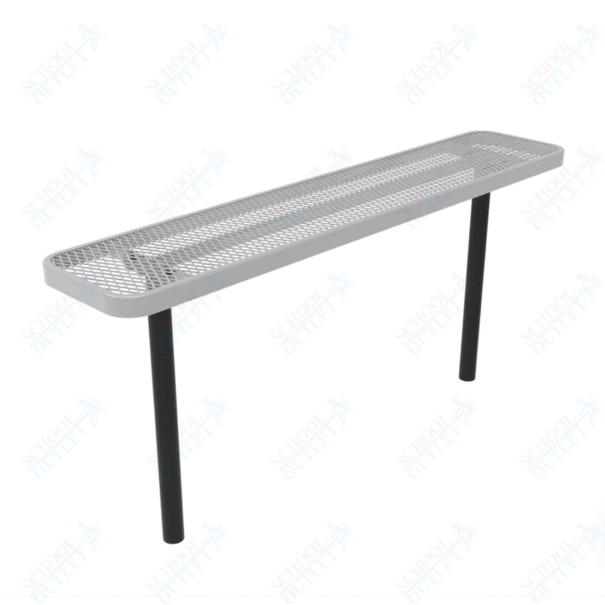 MyTcoat - Player's Outdoor Bench without Back - Inground Mount 8' L (MYT - BPY08 - 34) - SchoolOutlet