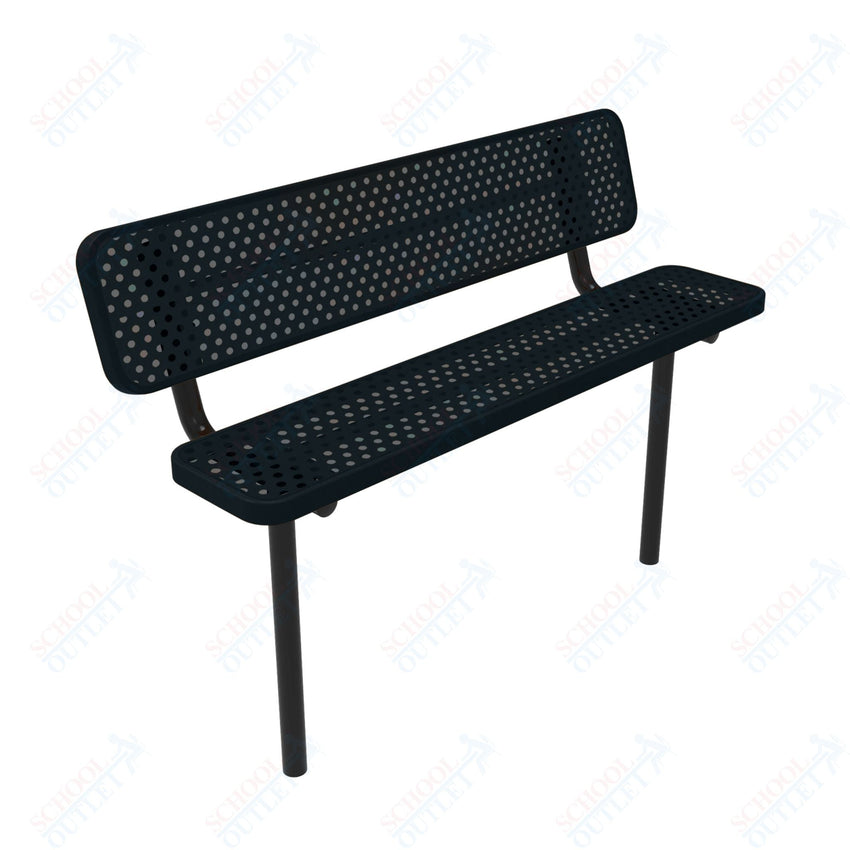 MyTcoat - Player's Outdoor Bench with Back - Inground Mount 8' L (MYT - BPY08 - 31) - SchoolOutlet