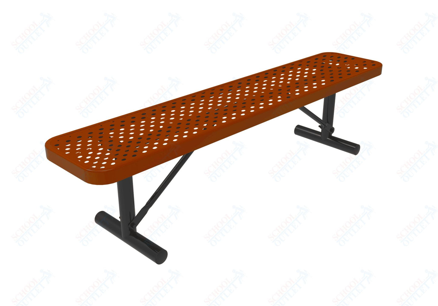 MyTcoat - Player's Outdoor Portable Bench without Back 8' L (MYT - BPY08 - 33) - SchoolOutlet