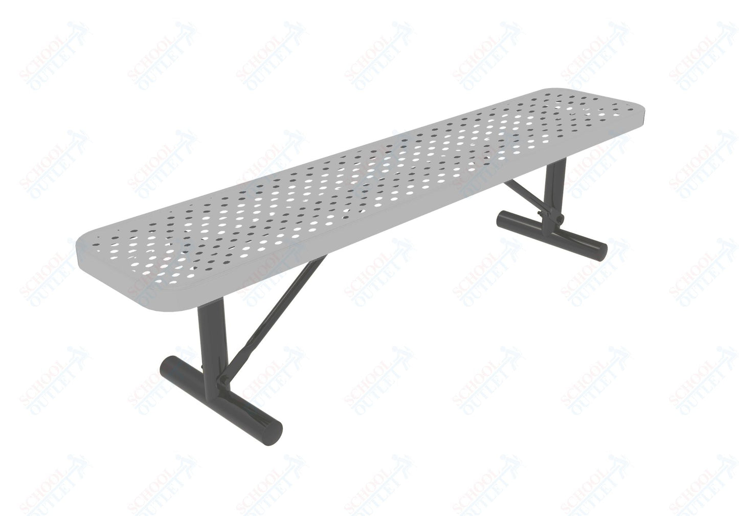 MyTcoat - Player's Outdoor Portable Bench without Back 8' L (MYT - BPY08 - 33) - SchoolOutlet