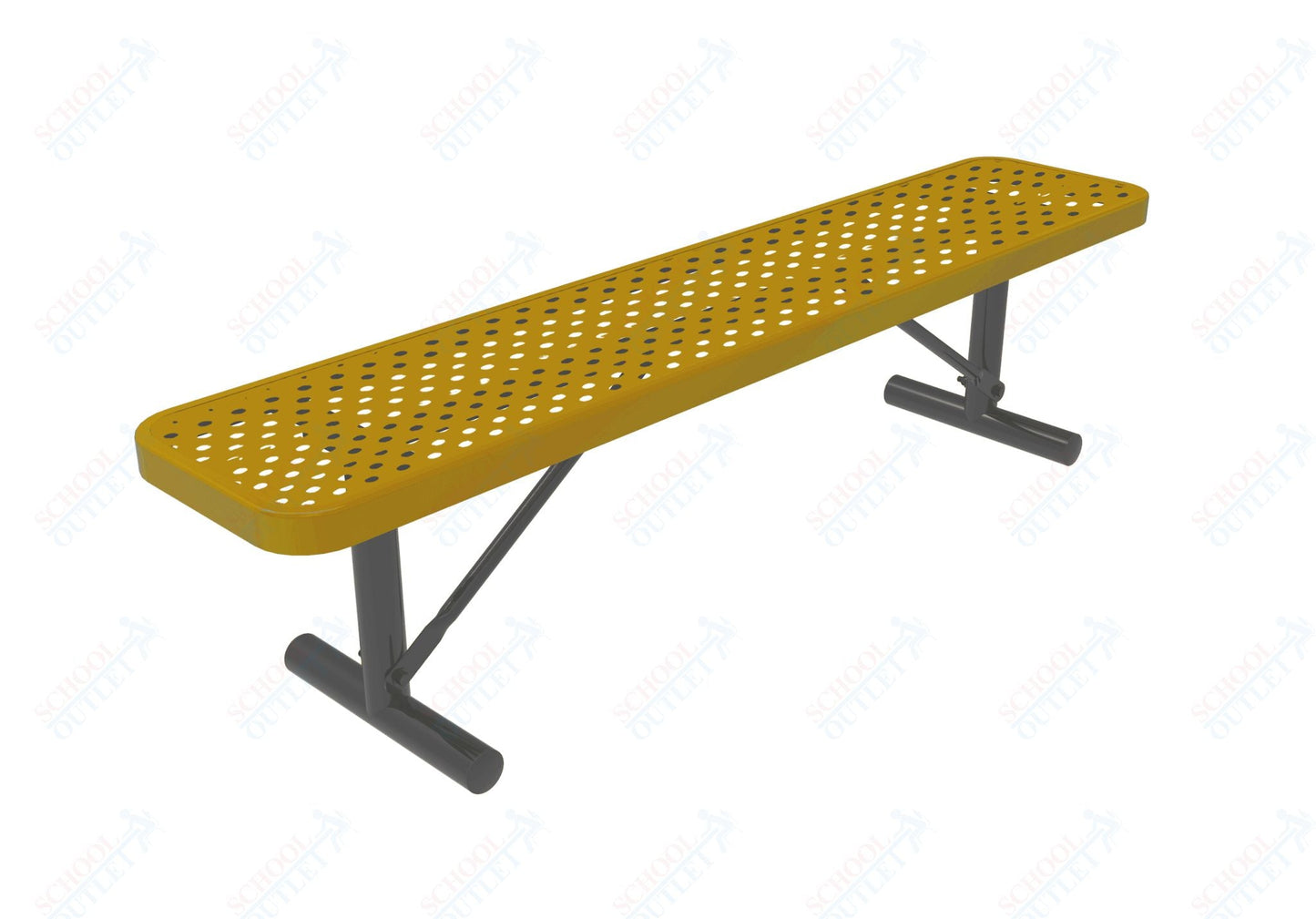 MyTcoat - Player's Outdoor Portable Bench without Back 8' L (MYT - BPY08 - 33) - SchoolOutlet