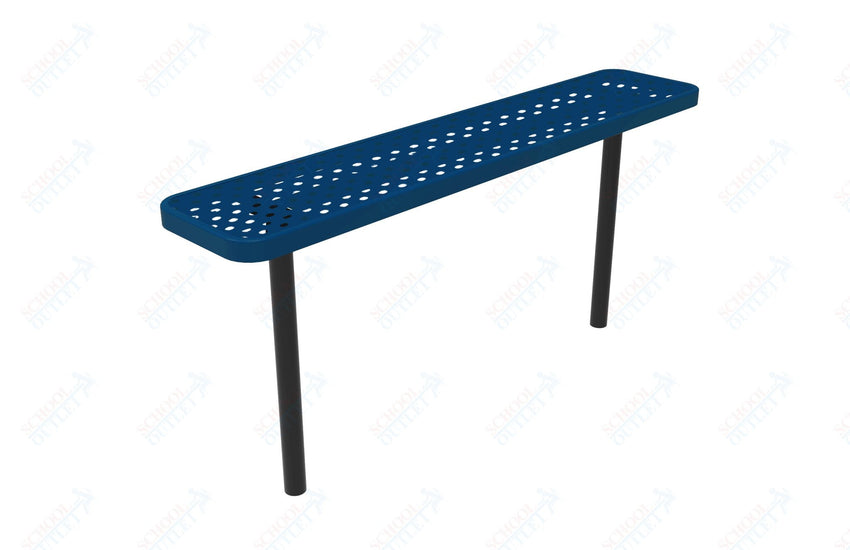 MyTcoat - Player's Outdoor Bench without Back - Inground Mount 8' L (MYT - BPY08 - 34) - SchoolOutlet
