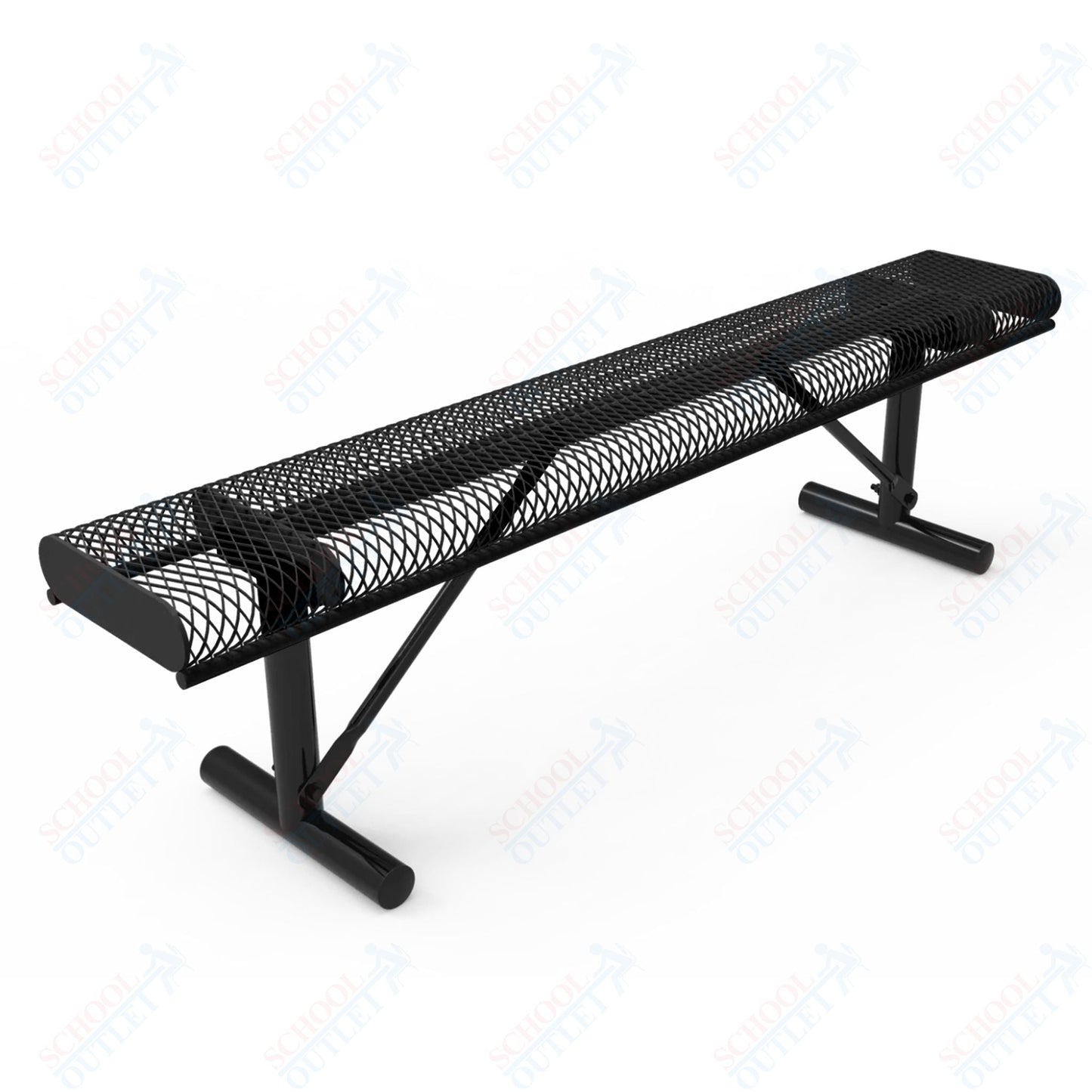MyTcoat - Rolled Edges Outdoor Portable Bench without Back 4' L (MYT - BRE04 - 21) - SchoolOutlet