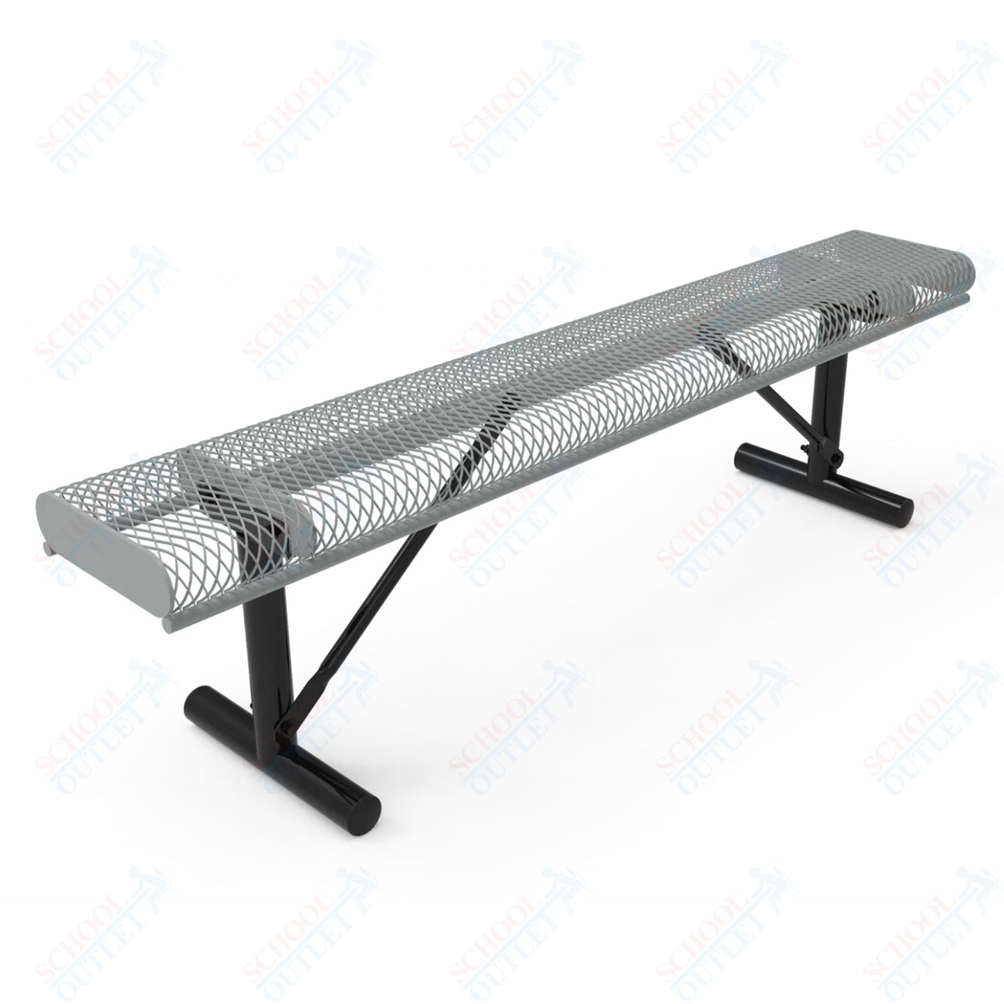 MyTcoat - Rolled Edges Outdoor Portable Bench without Back 4' L (MYT - BRE04 - 21) - SchoolOutlet