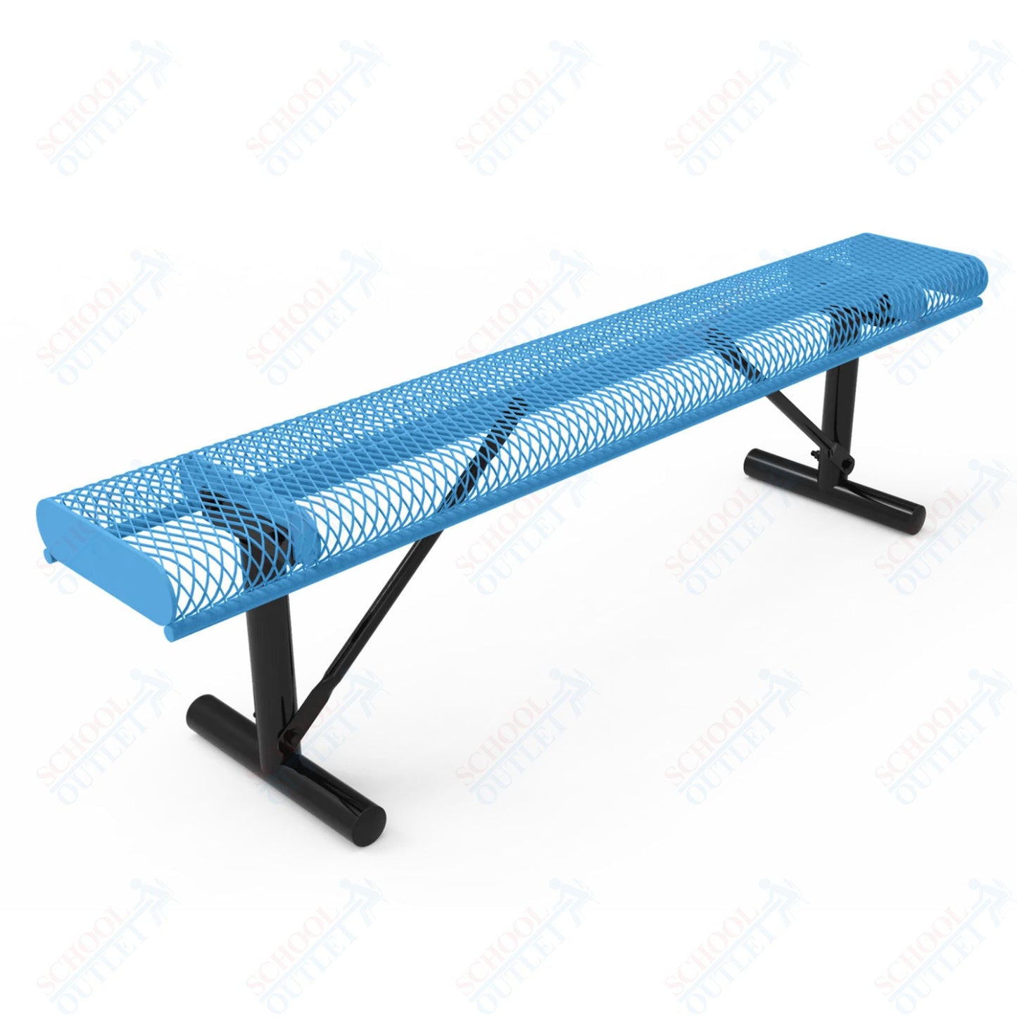MyTcoat - Rolled Edges Outdoor Portable Bench without Back 4' L (MYT - BRE04 - 21) - SchoolOutlet