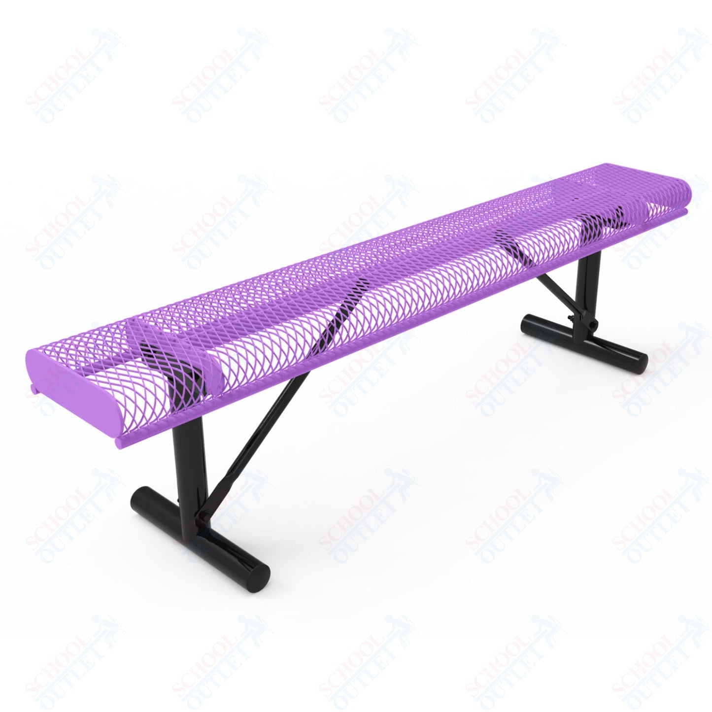 MyTcoat - Rolled Edges Outdoor Portable Bench without Back 4' L (MYT - BRE04 - 21) - SchoolOutlet