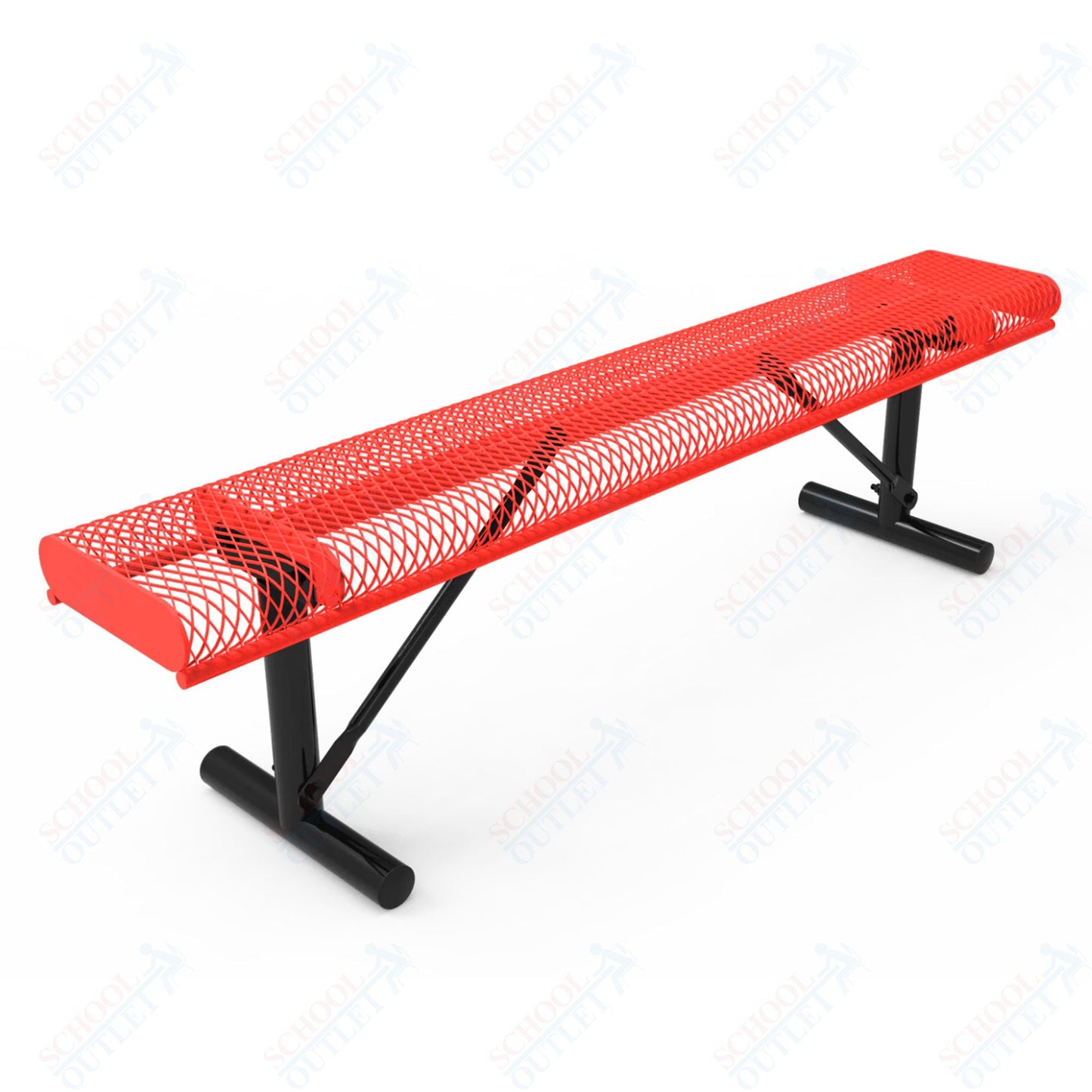 MyTcoat - Rolled Edges Outdoor Portable Bench without Back 4' L (MYT - BRE04 - 21) - SchoolOutlet
