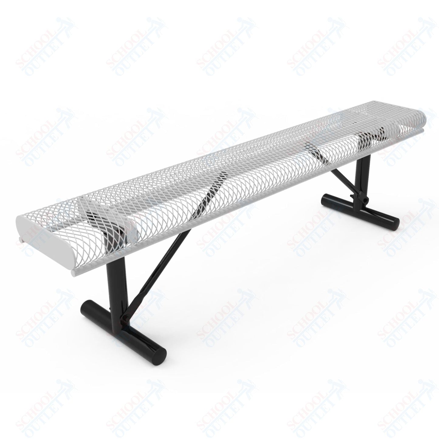 MyTcoat - Rolled Edges Outdoor Portable Bench without Back 4' L (MYT - BRE04 - 21) - SchoolOutlet