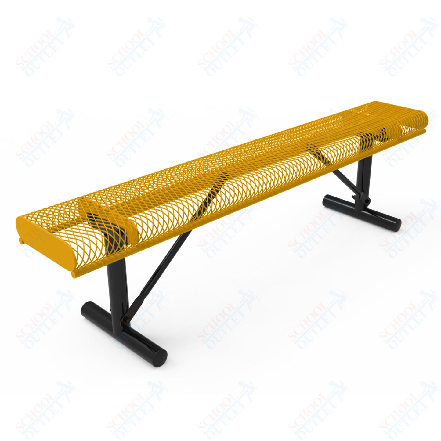 MyTcoat - Rolled Edges Outdoor Portable Bench without Back 4' L (MYT - BRE04 - 21) - SchoolOutlet