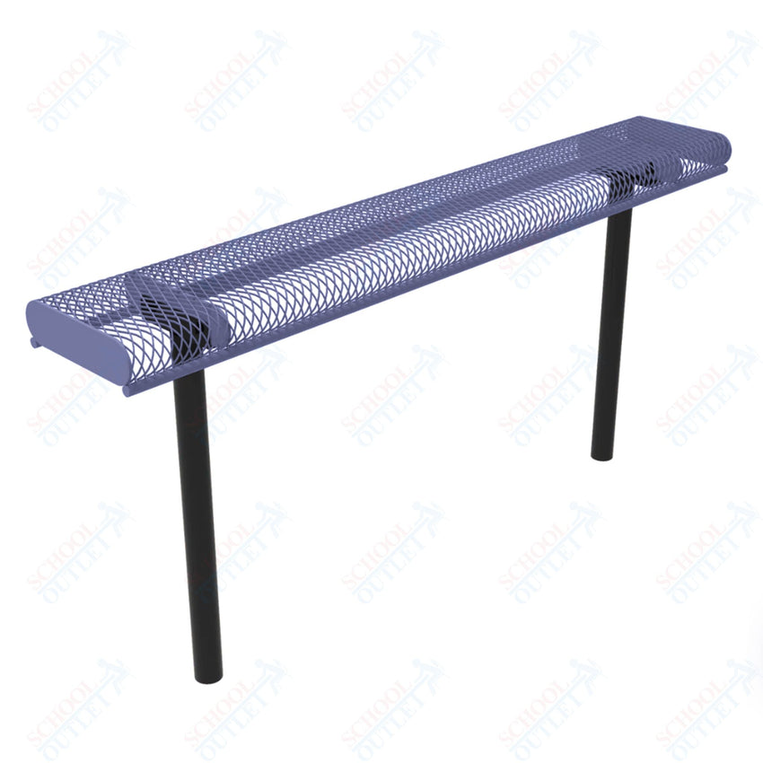 MyTcoat - Rolled Edges Outdoor Bench without Back 4' L - Inground Mount (MYT - BRE04 - 22) - SchoolOutlet