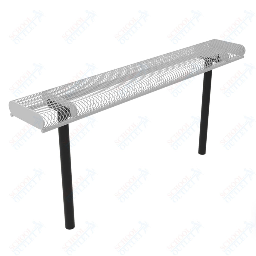 MyTcoat - Rolled Edges Outdoor Bench without Back 4' L - Inground Mount (MYT - BRE04 - 22) - SchoolOutlet