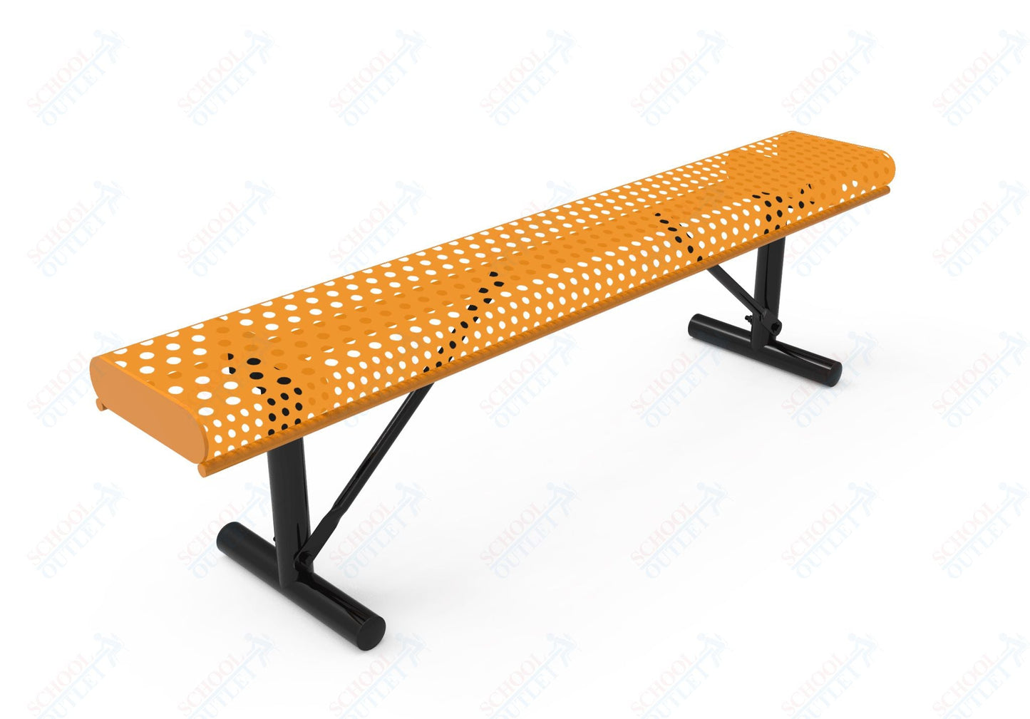 MyTcoat - Rolled Edges Outdoor Portable Bench without Back 4' L (MYT - BRE04 - 21) - SchoolOutlet