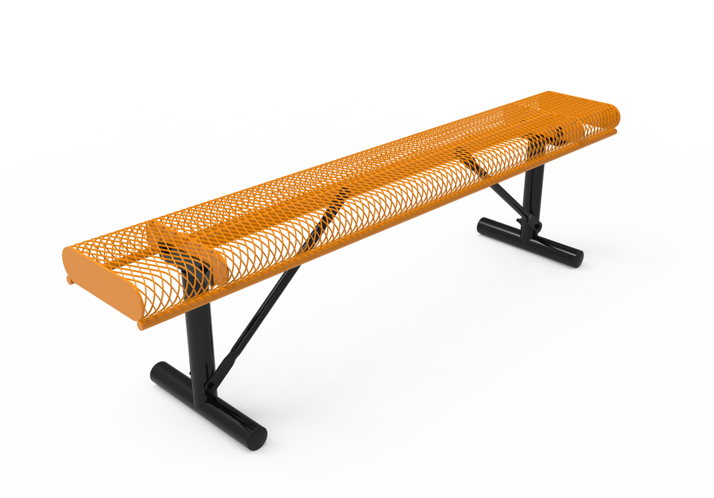 MyTcoat - Rolled Edges Outdoor Portable Bench without Back 6' L (MYT-BRE06-21) - SchoolOutlet