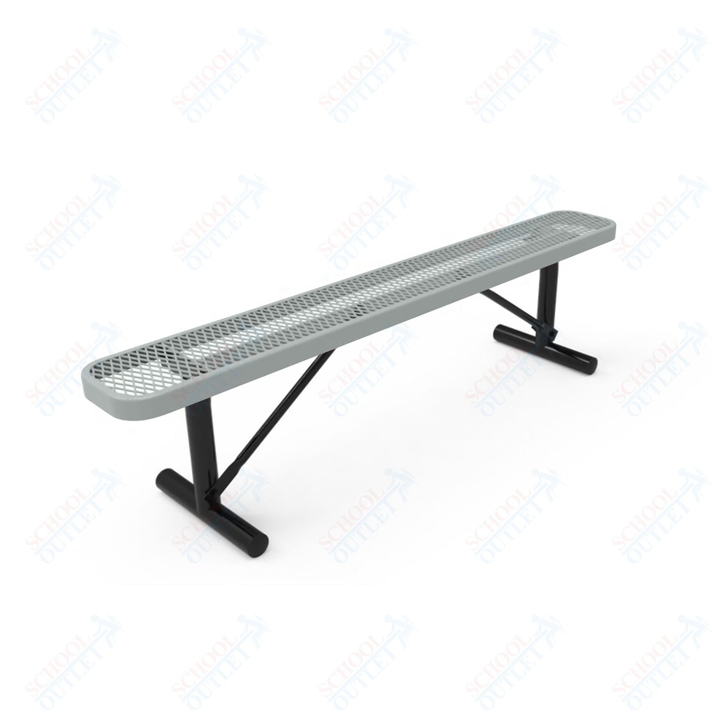 MyTcoat - Standard Portable Outdoor Bench with Back 6' L (MYT - BRT06 - 21) - SchoolOutlet