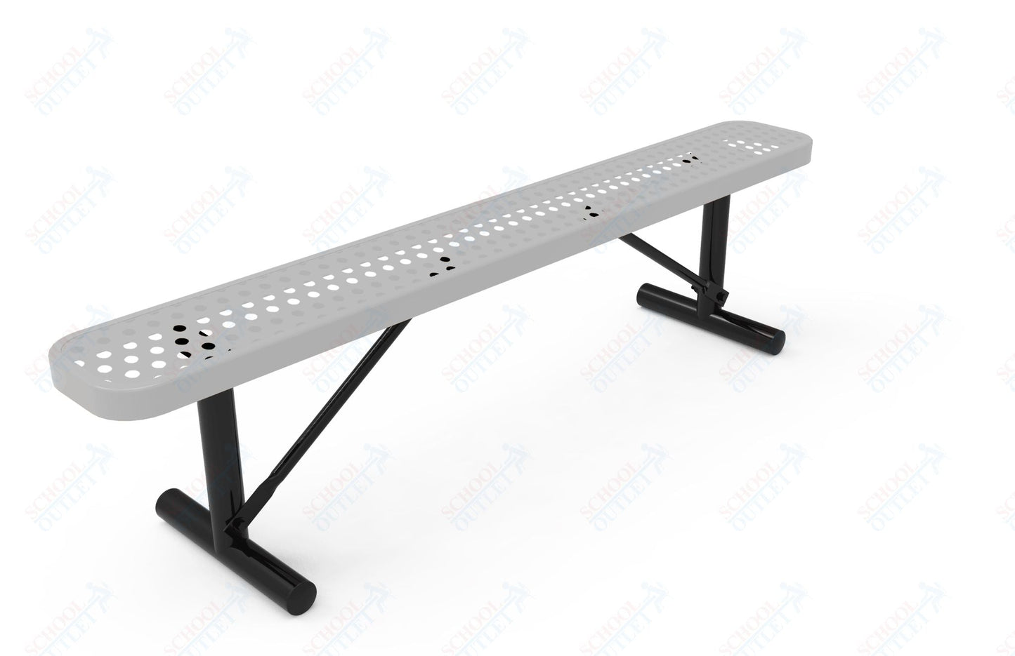 MyTcoat - Standard Portable Outdoor Bench with Back 6' L (MYT - BRT06 - 21) - SchoolOutlet