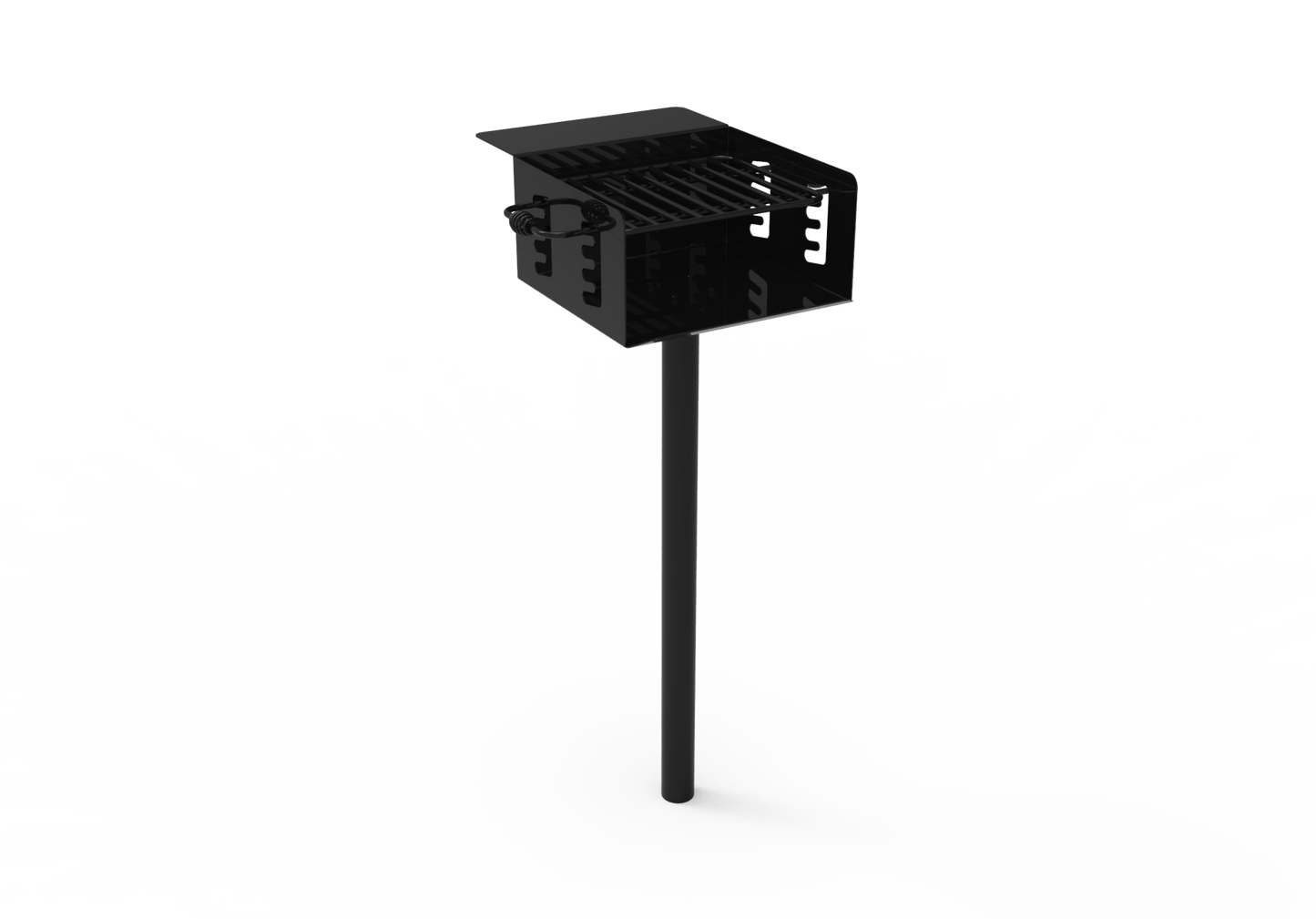 MyTcoat - Outdoor Camp Grill - Inground Mount 26” W x 28” L x 58.4” H (MYT-GSQ24-45) - SchoolOutlet