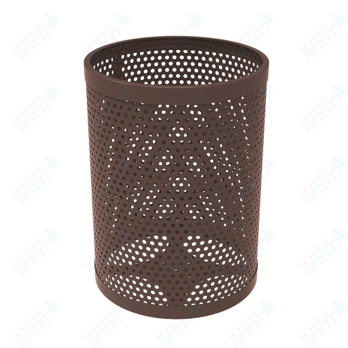 MyTcoat - 55 Gallon Metal Trash Receptacle 26" Diameter x 34" H (MYT - RRD55) - SchoolOutlet