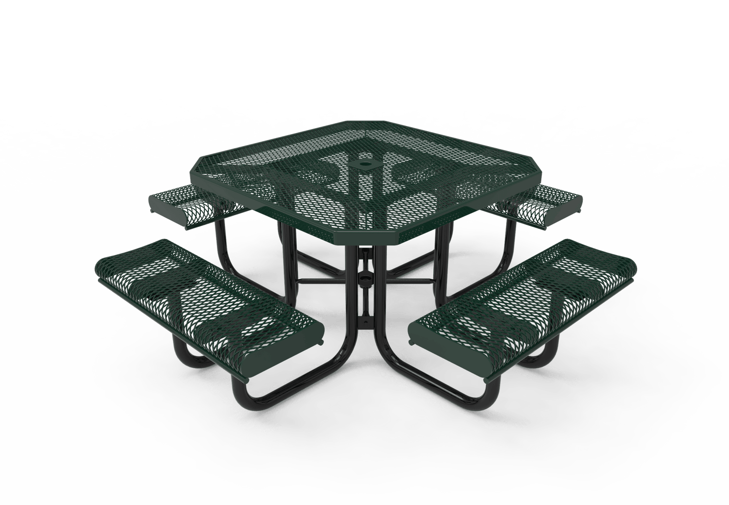 MyTcoat MYT-TOR46 46″ Octagon Portable Picnic Table with Rolled Edges (80.51"W x 80.51"D x 30"H) - SchoolOutlet