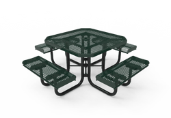 MyTcoat MYT-TOR46 46″ Octagon Portable Picnic Table with Rolled Edges (80.51"W x 80.51"D x 30"H)
