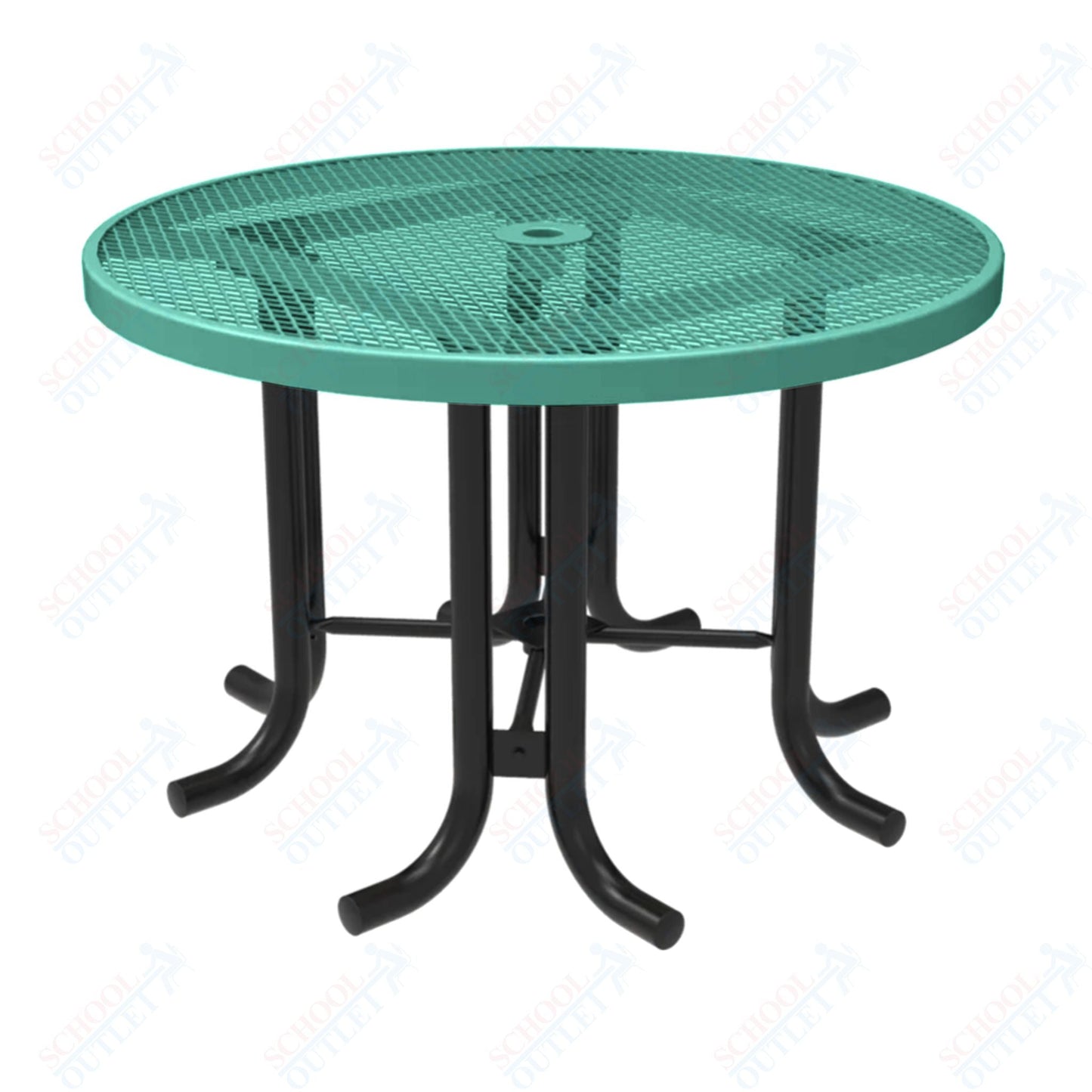MyTcoat 46" Round Patio Picnic Table - No Seats - 30"H (MYT - TPR46 - 66) - SchoolOutlet