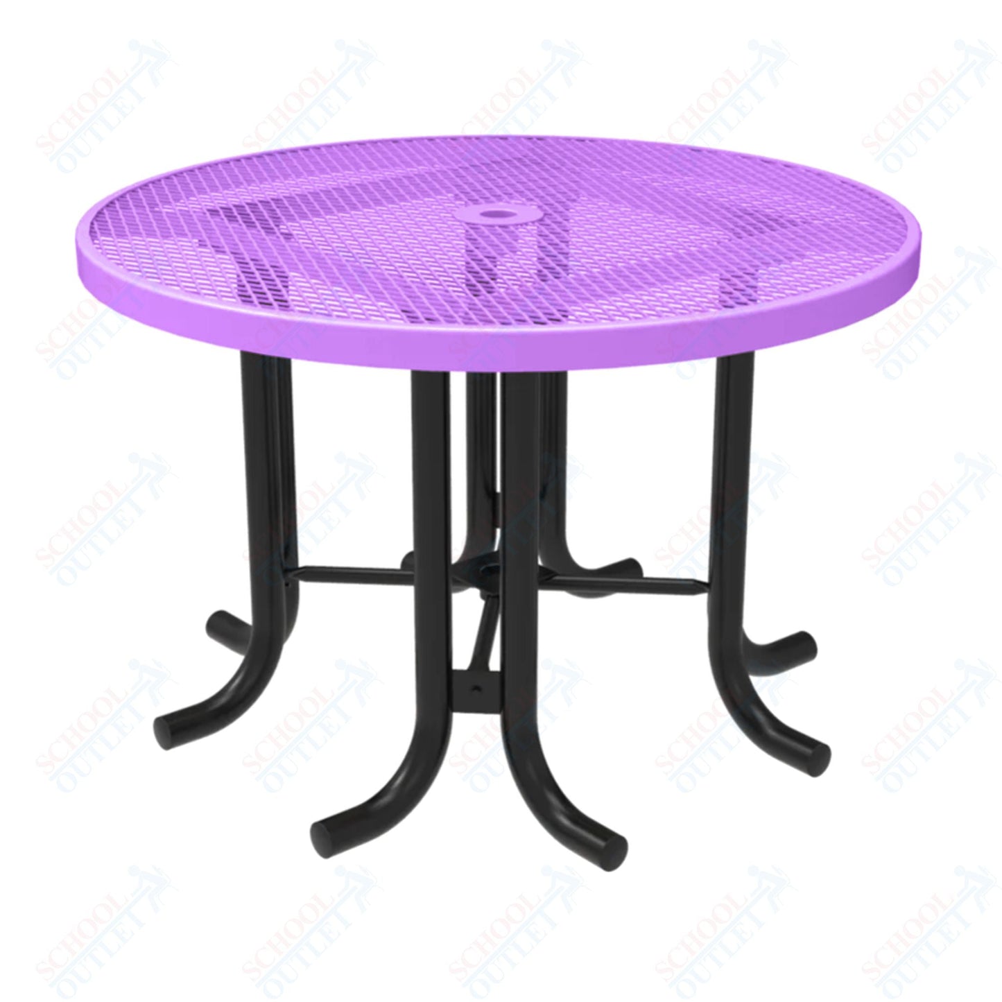 MyTcoat 46" Round Patio Picnic Table - No Seats - 30"H (MYT - TPR46 - 66) - SchoolOutlet