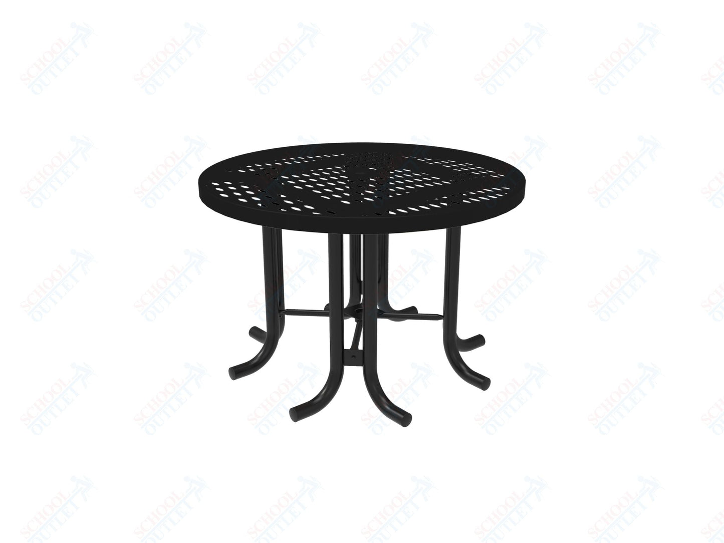 MyTcoat 46" Round Patio Picnic Table - No Seats - 30"H (MYT - TPR46 - 66) - SchoolOutlet