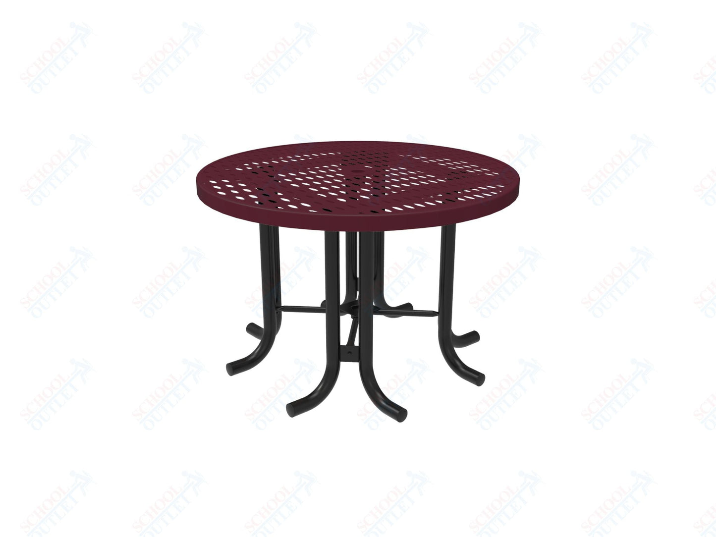 MyTcoat 46" Round Patio Picnic Table - No Seats - 30"H (MYT - TPR46 - 66) - SchoolOutlet