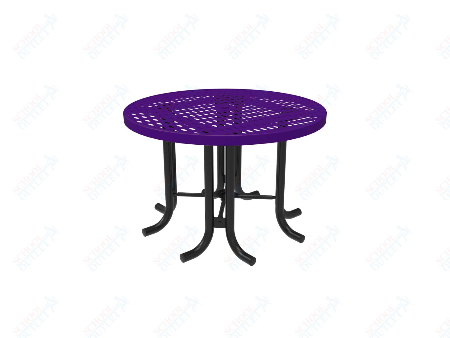 MyTcoat 46" Round Patio Picnic Table - No Seats - 30"H (MYT - TPR46 - 66) - SchoolOutlet