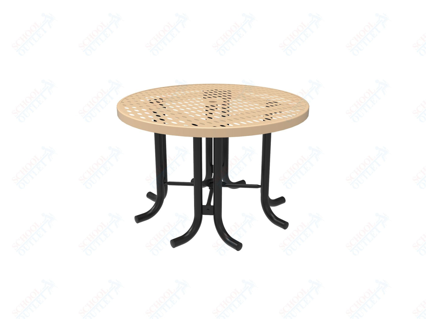 MyTcoat 46" Round Patio Picnic Table - No Seats - 30"H (MYT - TPR46 - 66) - SchoolOutlet