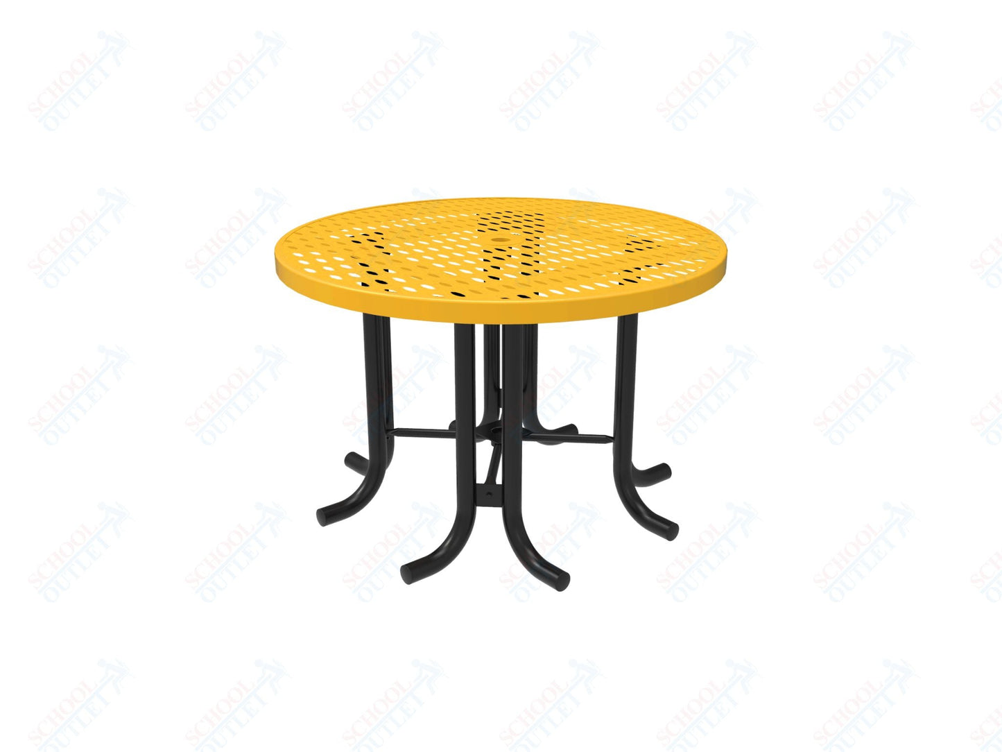 MyTcoat 46" Round Patio Picnic Table - No Seats - 30"H (MYT - TPR46 - 66) - SchoolOutlet