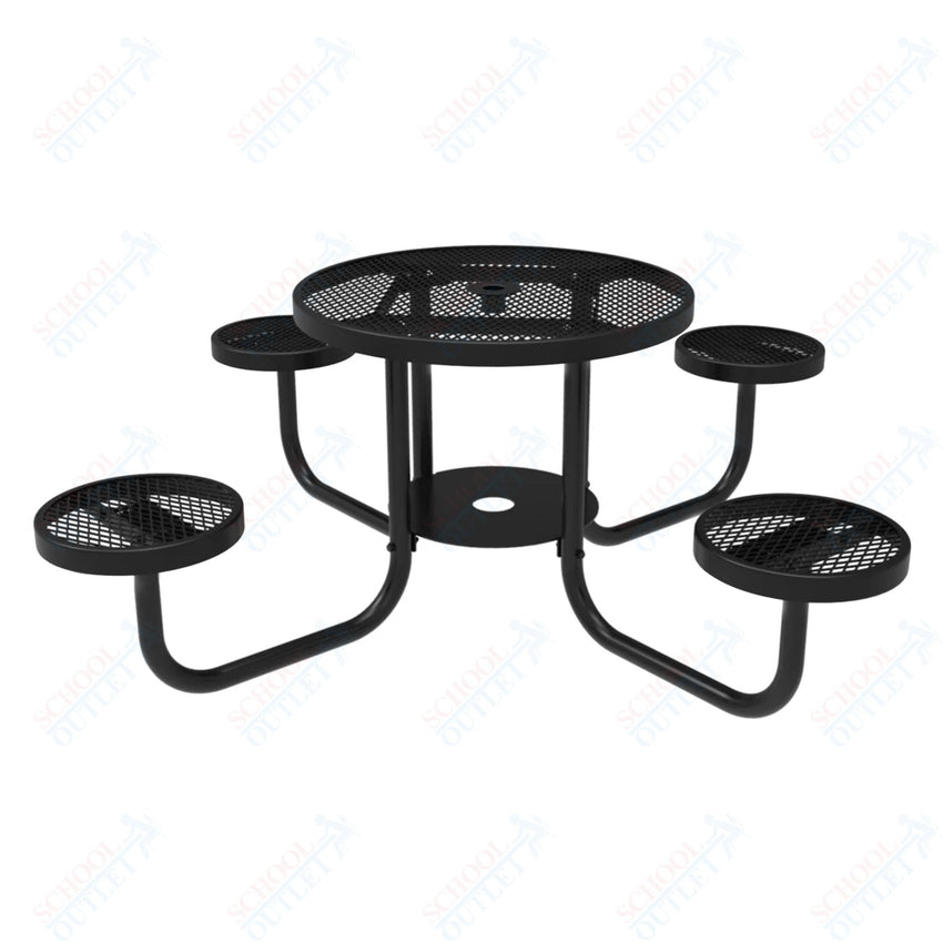 MyTcoat 36" Round Portable Patio Picnic Table - 30"H (MYT - TRD36 - 65) - SchoolOutlet
