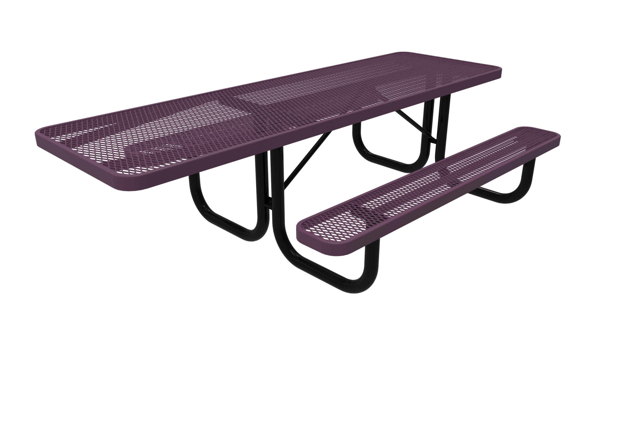8' Rectangular School Picnic Table with ADA Access MyTCoat SchoolOutlet