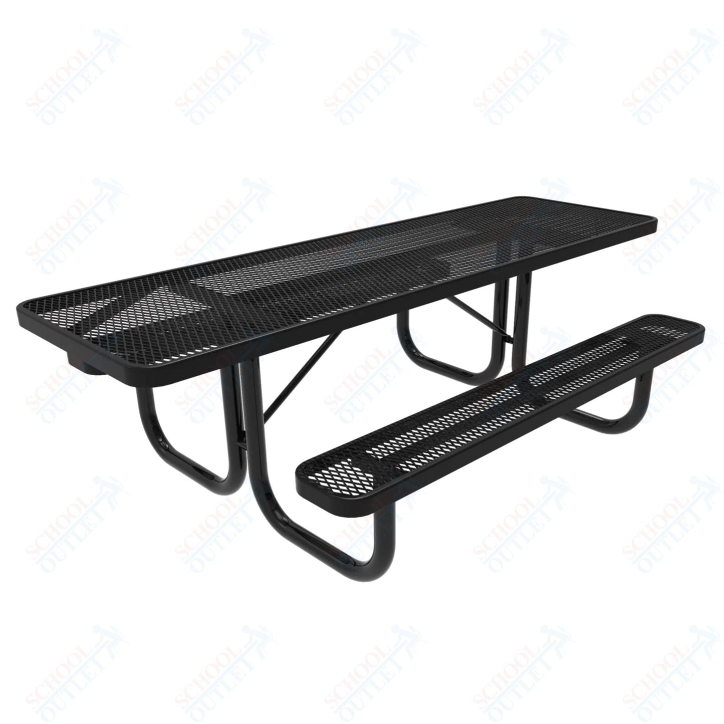 MyTcoat MYT - TRT08 8' Rectangular Portable Picnic Table (94"W x 60"D x 30"H) - SchoolOutlet