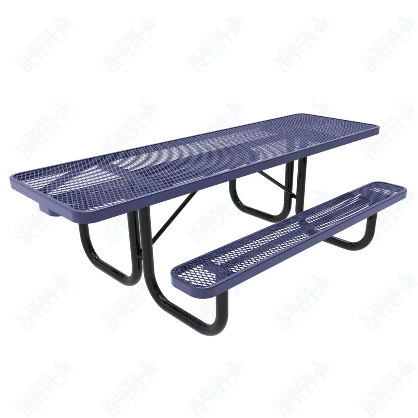 MyTcoat MYT - TRT08 8' Rectangular Portable Picnic Table (94"W x 60"D x 30"H) - SchoolOutlet
