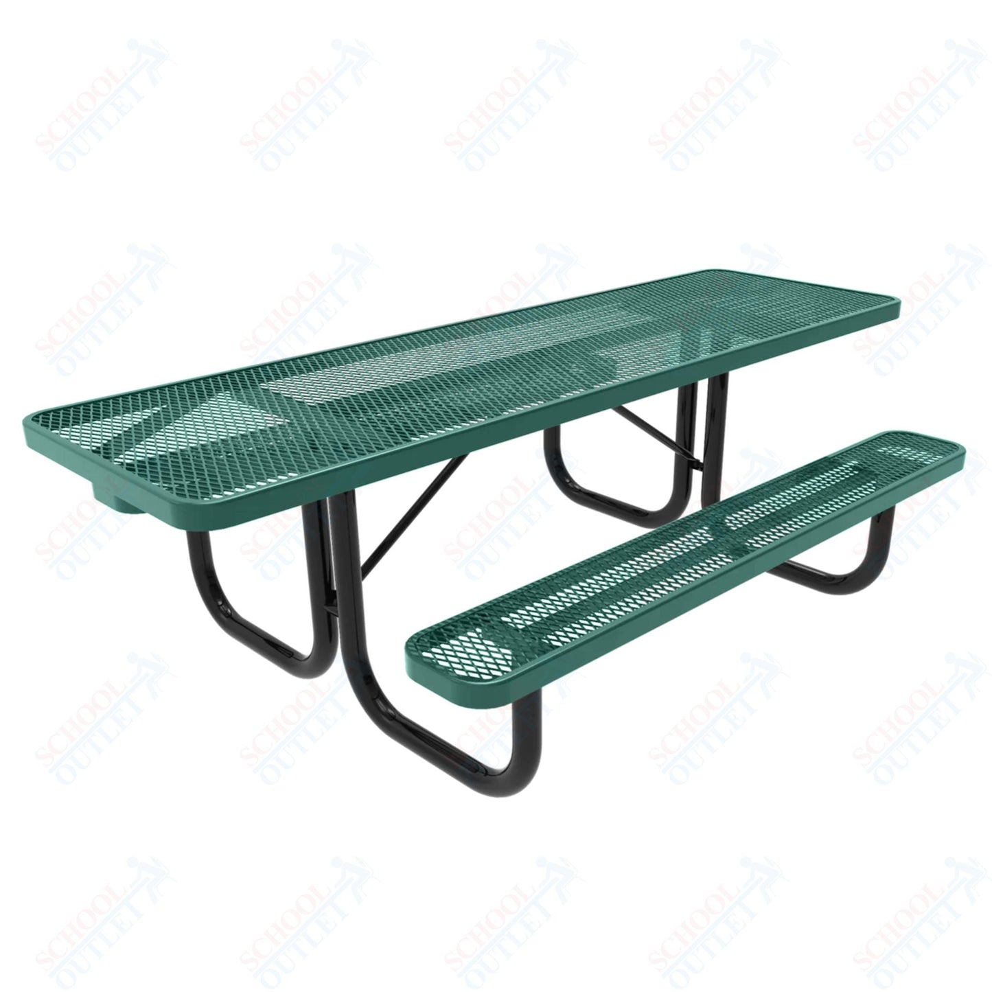 MyTcoat MYT - TRT08 8' Rectangular Portable Picnic Table (94"W x 60"D x 30"H) - SchoolOutlet