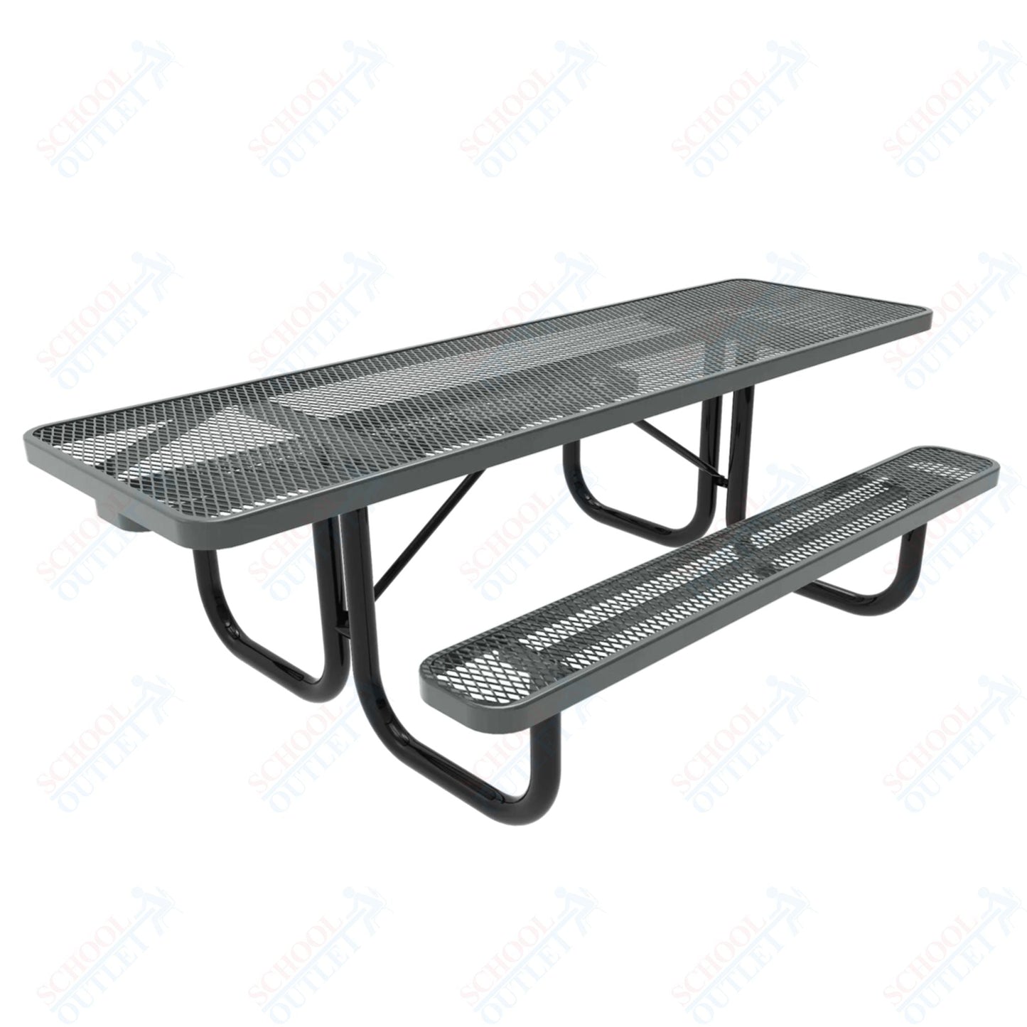 MyTcoat MYT - TRT08 8' Rectangular Portable Picnic Table (94"W x 60"D x 30"H) - SchoolOutlet