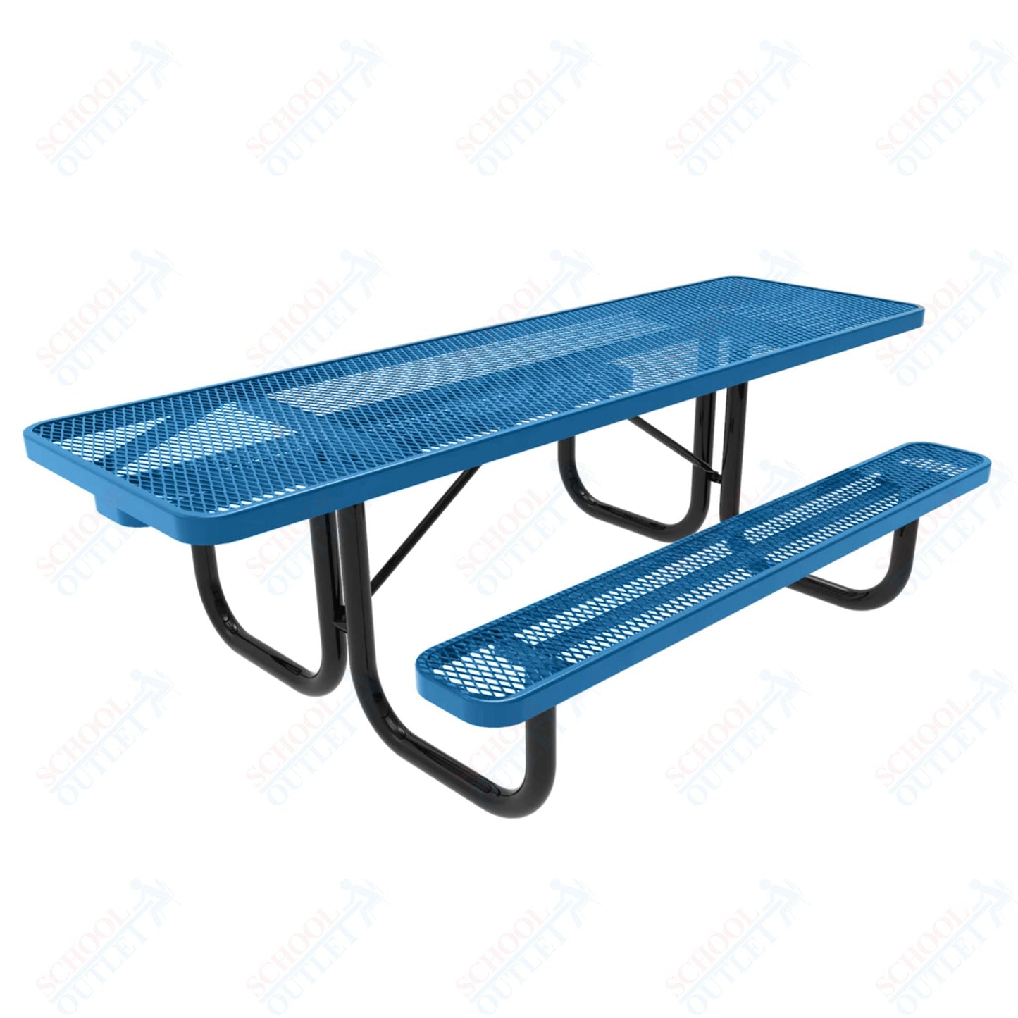 MyTcoat MYT - TRT08 8' Rectangular Portable Picnic Table (94"W x 60"D x 30"H) - SchoolOutlet