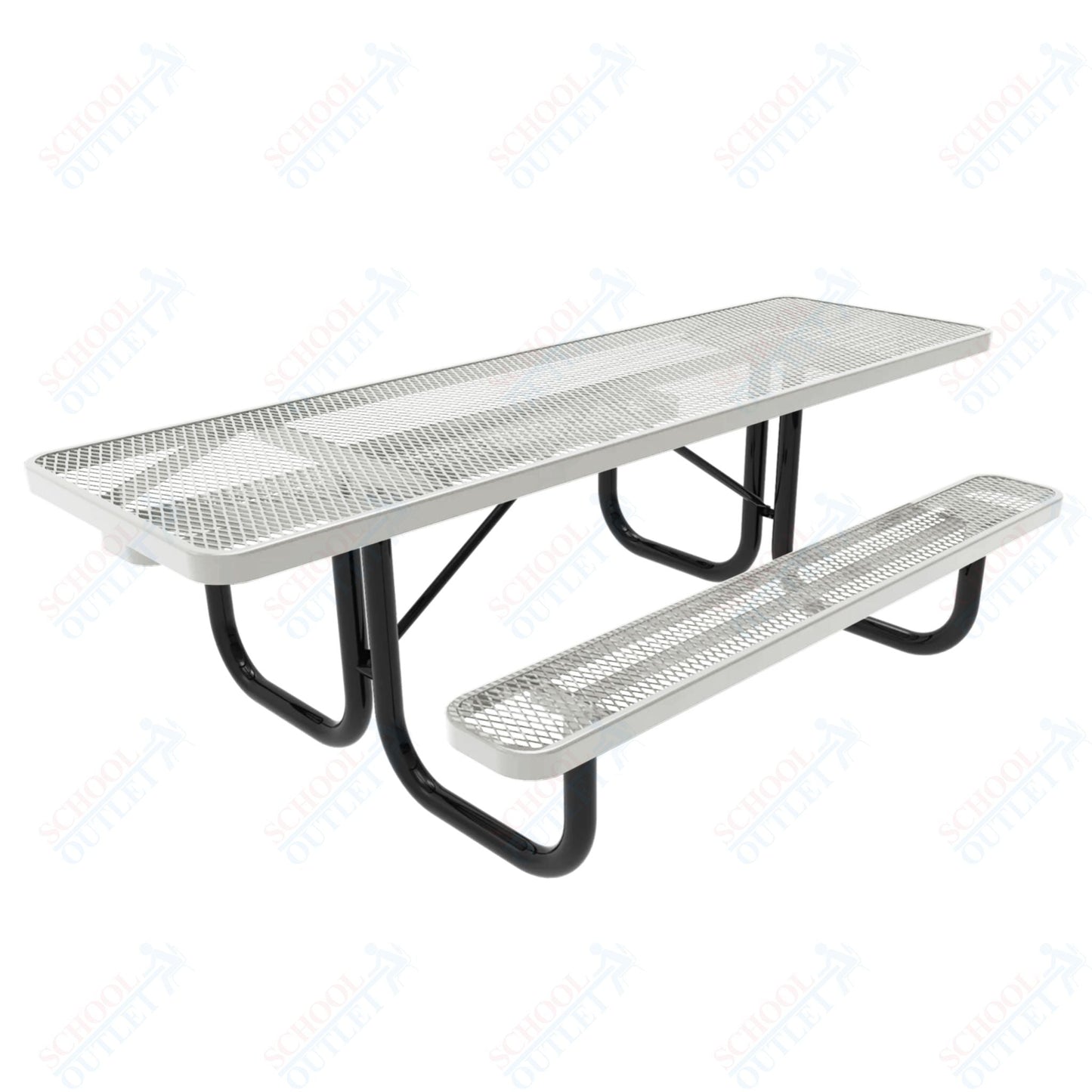 MyTcoat MYT - TRT08 8' Rectangular Portable Picnic Table (94"W x 60"D x 30"H) - SchoolOutlet