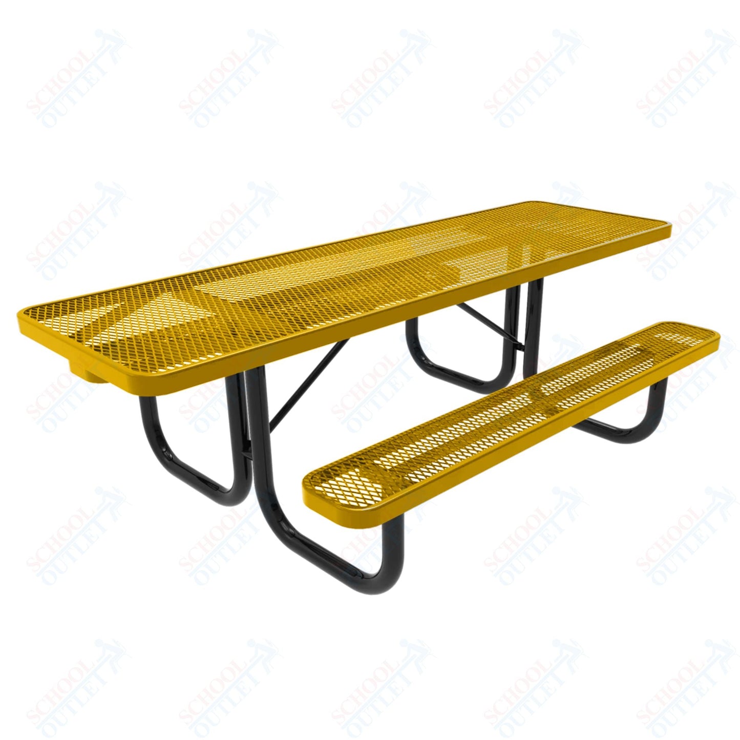 MyTcoat MYT - TRT08 8' Rectangular Portable Picnic Table (94"W x 60"D x 30"H) - SchoolOutlet