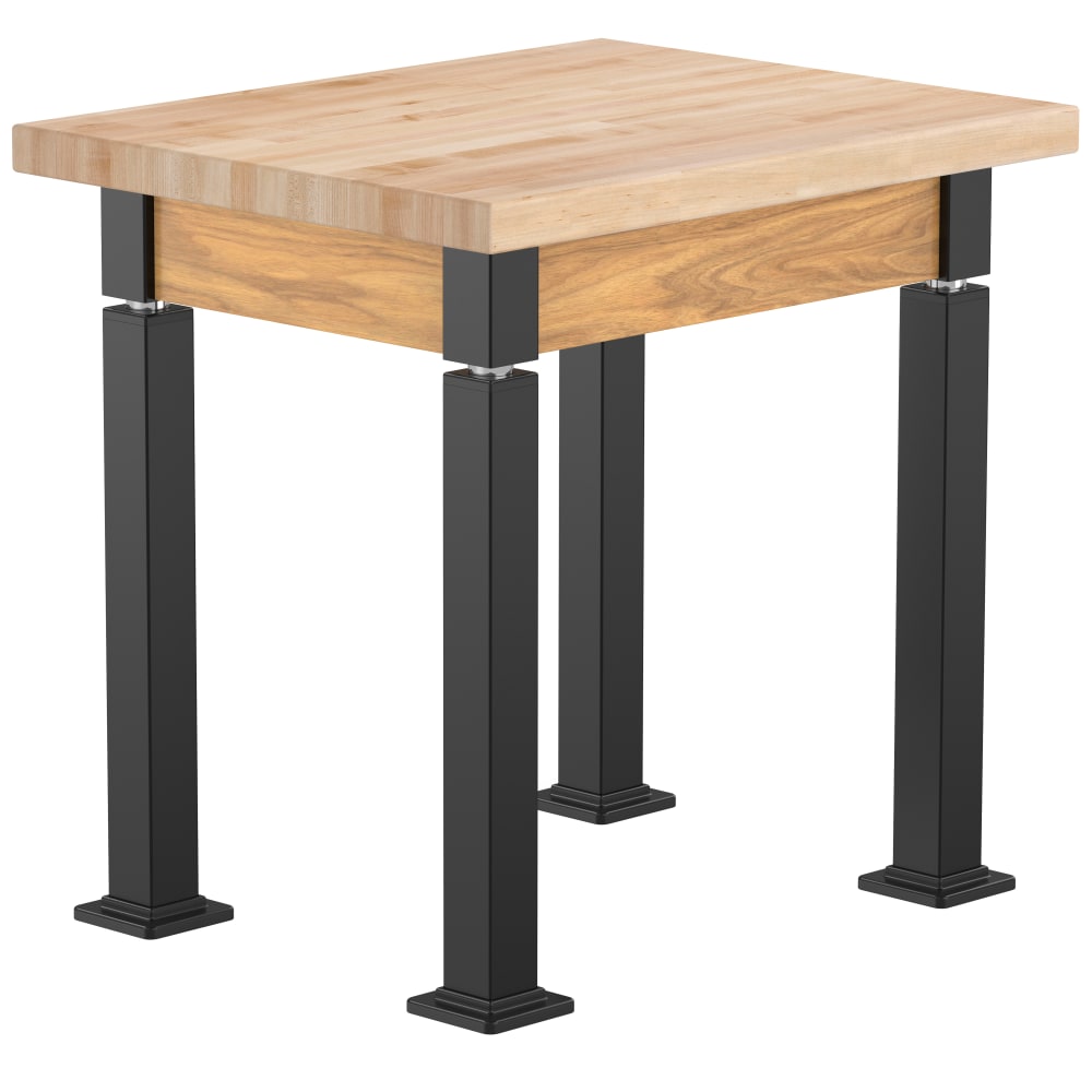 National Public Seating Heavy Duty Table with Aero - Lift Legs Wood Frame 24"W x 30"L x 27 - 42"H (NPS - ALT10 - WA - 2430X) - SchoolOutlet