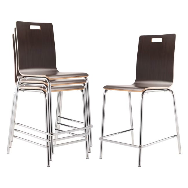 NPS Sleek 24" Cafe Stool Bushwick Bentwood (NPS - BCMXX) - SchoolOutlet