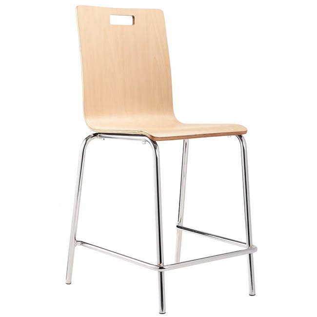 NPS Sleek 24" Cafe Stool Bushwick Bentwood (NPS - BCMXX) - SchoolOutlet