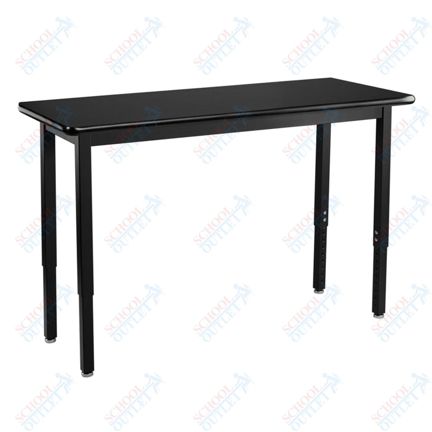 NPS Science Lab Table, 18" X 48", Steel Legs (National Public Seating NPS-SLT3-1848C) - SchoolOutlet
