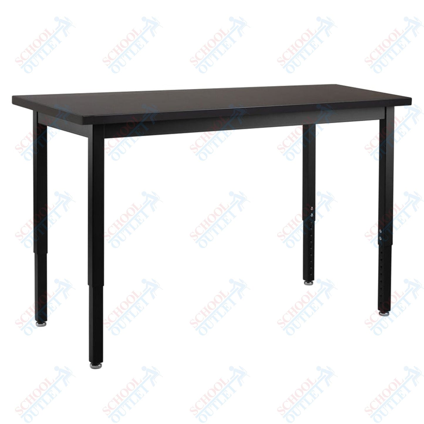 NPS Steel Science Lab Table, 24" X 54", Steel Legs (National Public Seating NPS-SLT3-2454) - SchoolOutlet