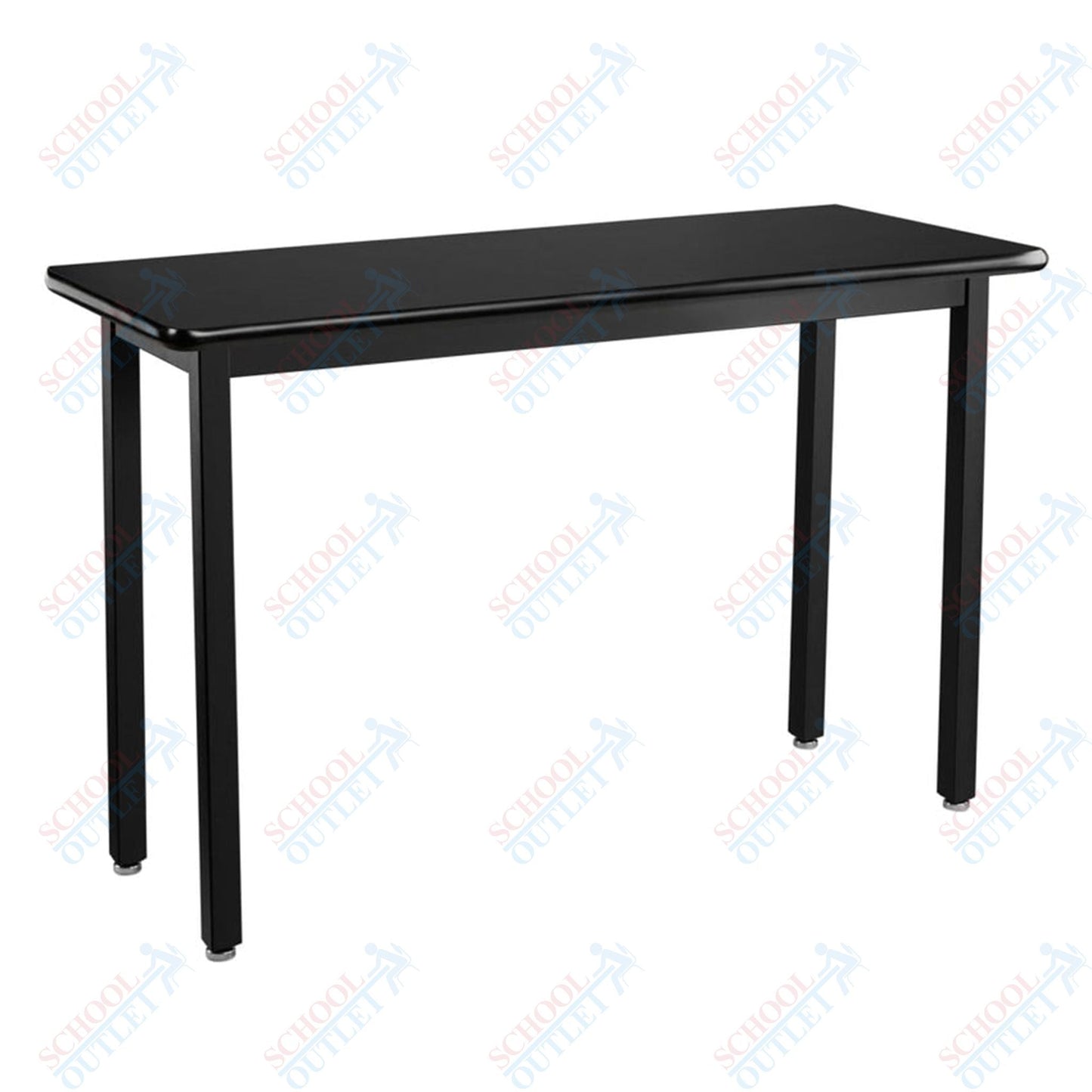 NPS Science Lab Table, 18" X 48", Steel Legs (National Public Seating NPS-SLT3-1848C) - SchoolOutlet
